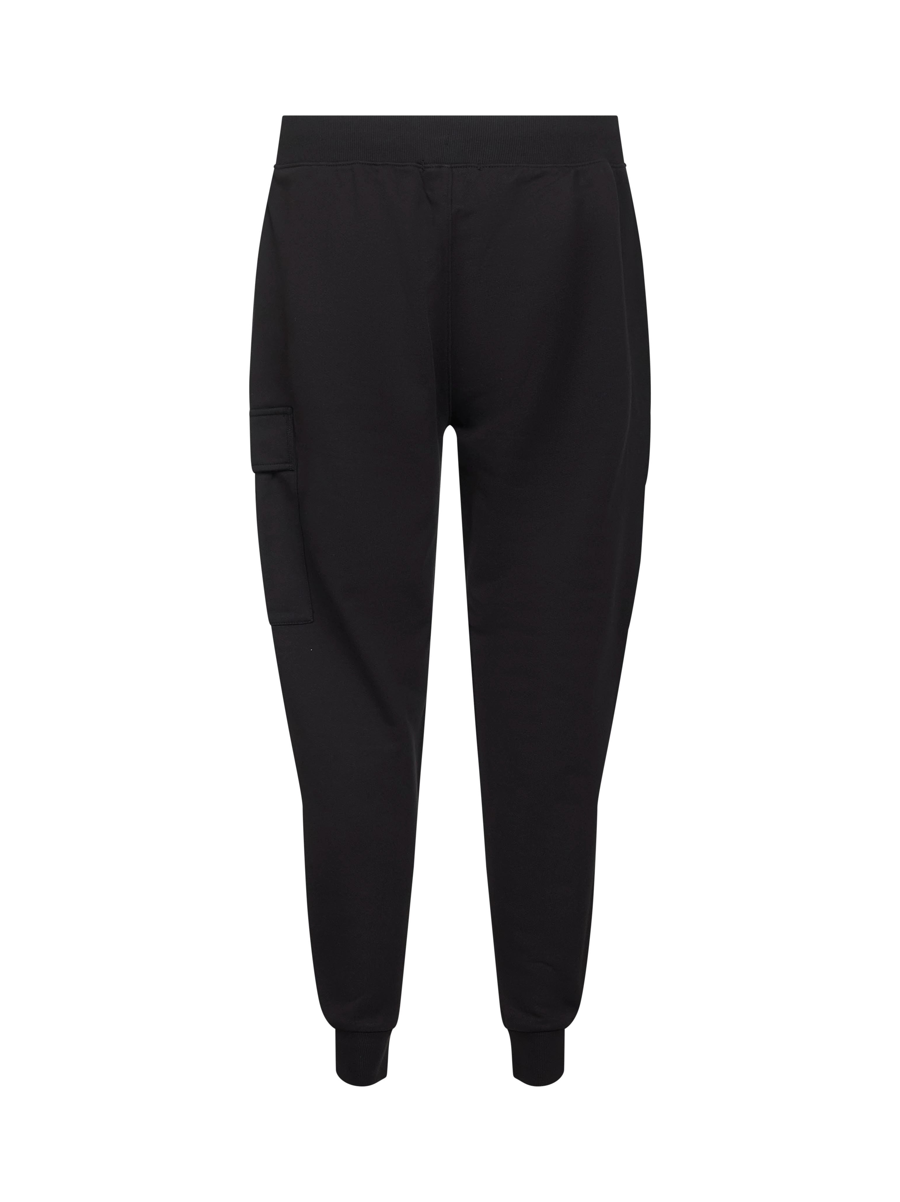 Black cotton cargo sweatpants trousers - 2