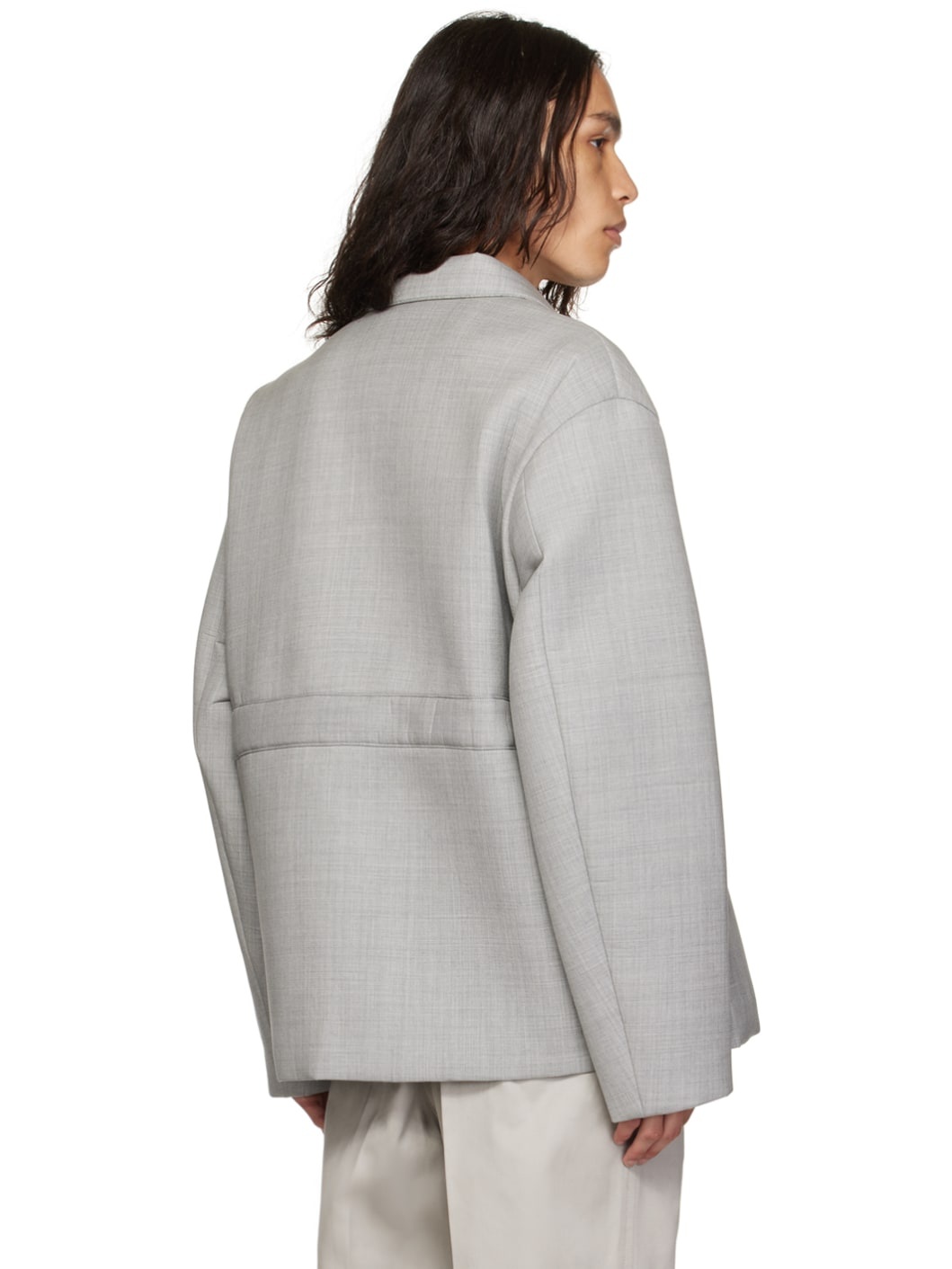 Gray Suiting Bonding Jacket - 3