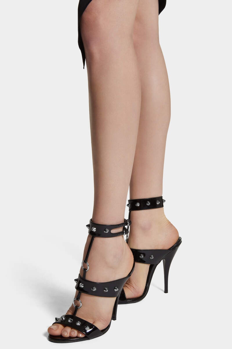 GOTHIC DSQUARED2 HEELED SANDALS - 6