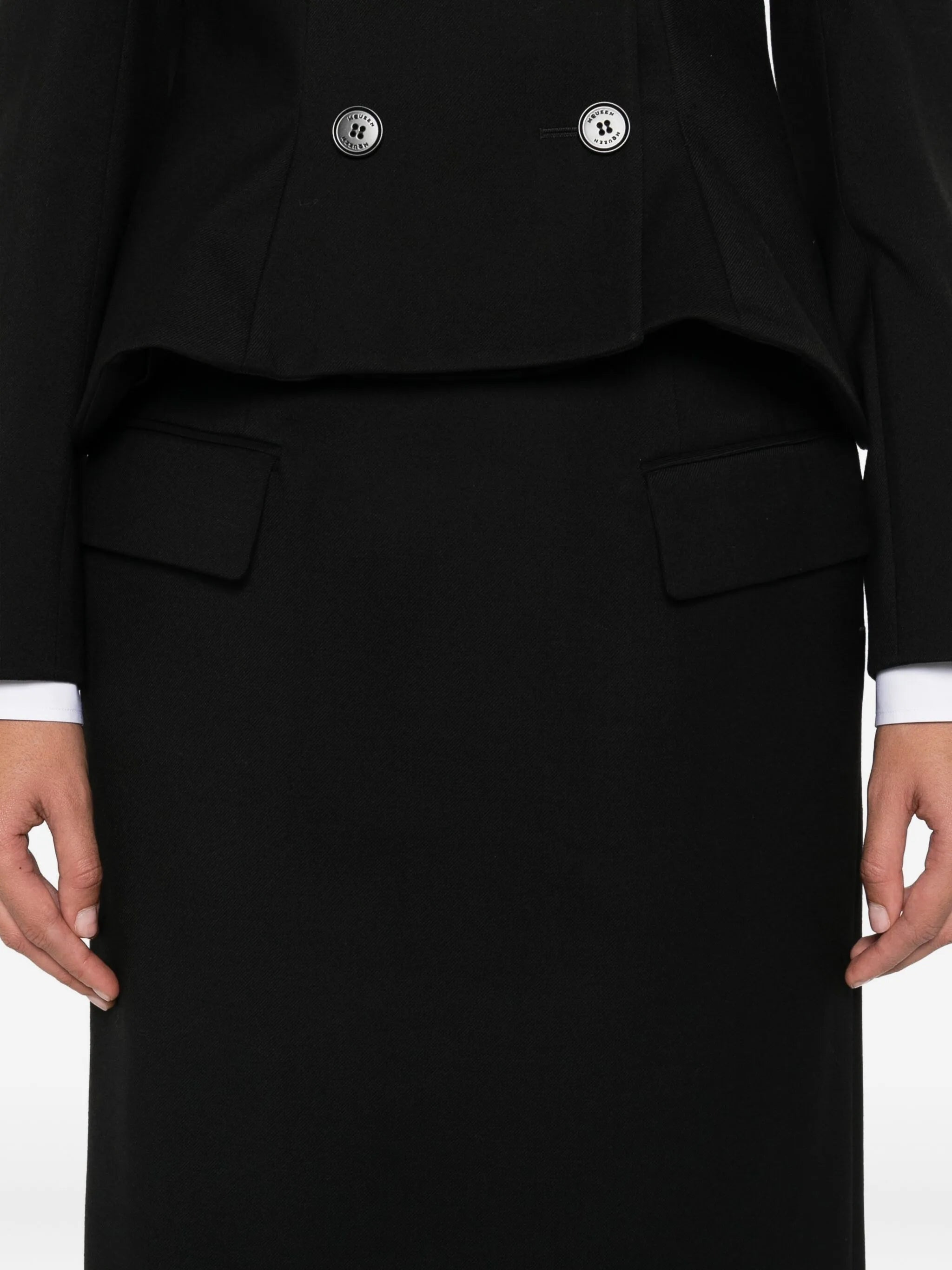 pocket-detail skirt - 5