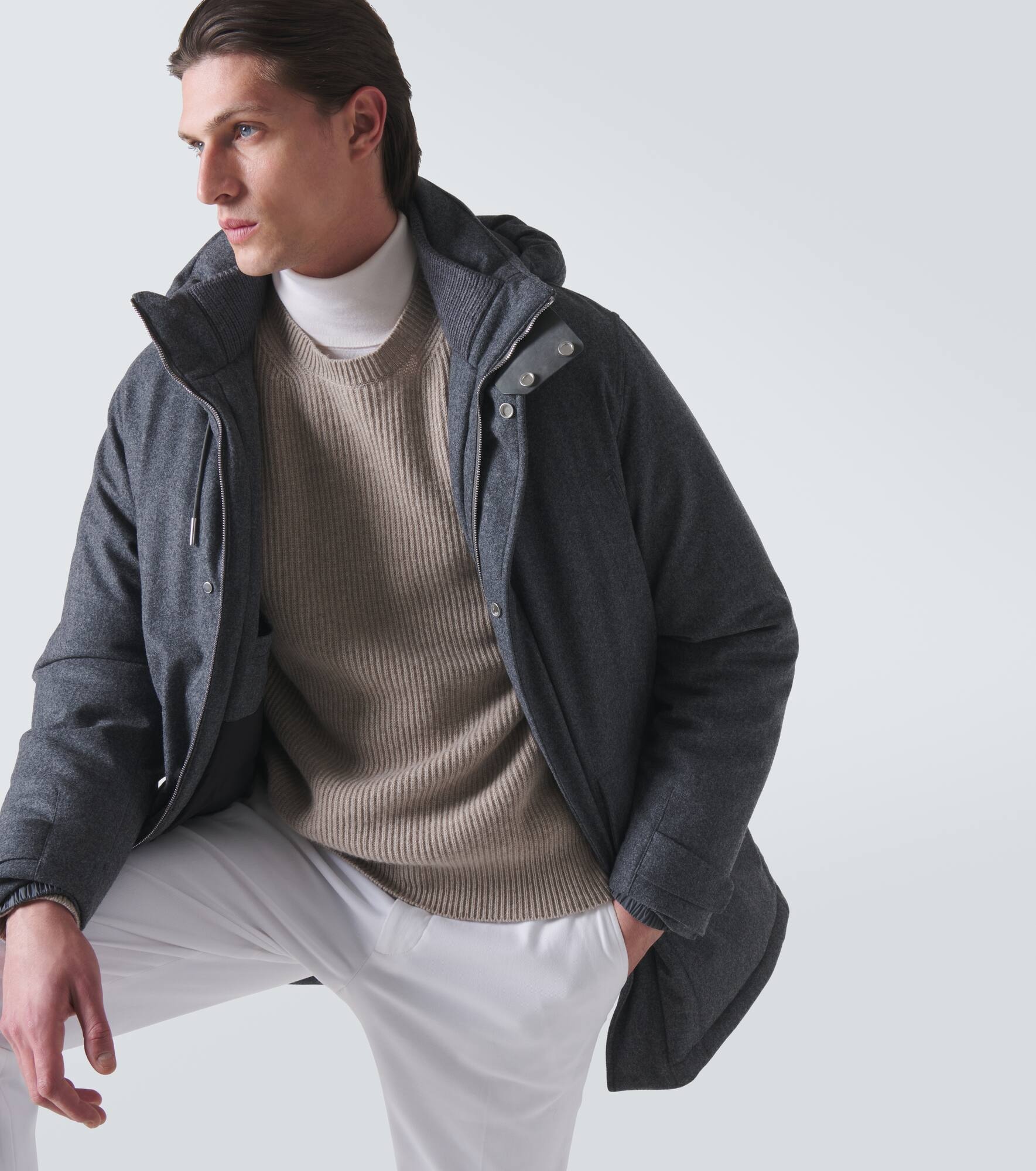 Wool down coat - 5