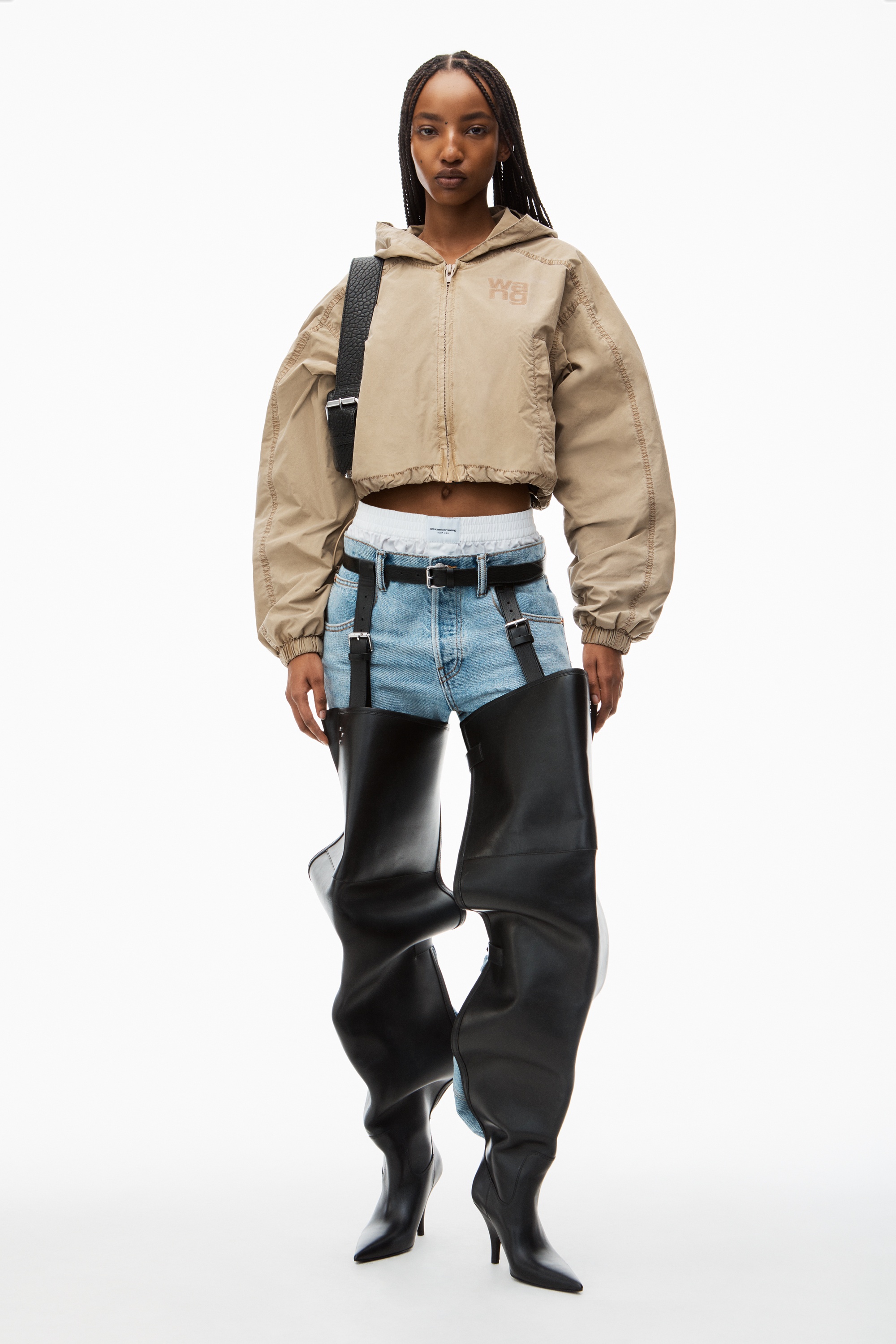 Logo Cropped Bomber Jacket - 2