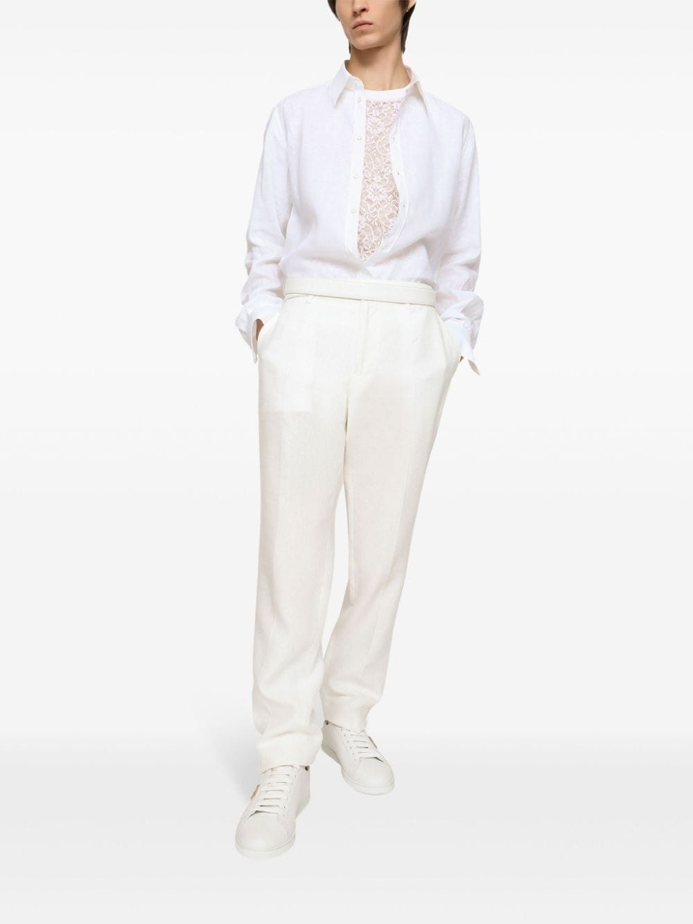 Continuative tailored linen trousers - 2