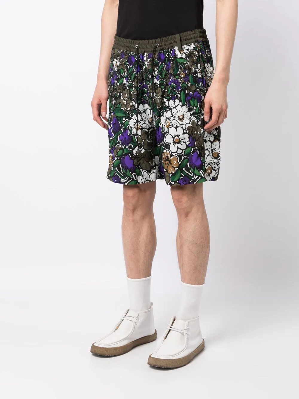 Floral Print Shorts - 3
