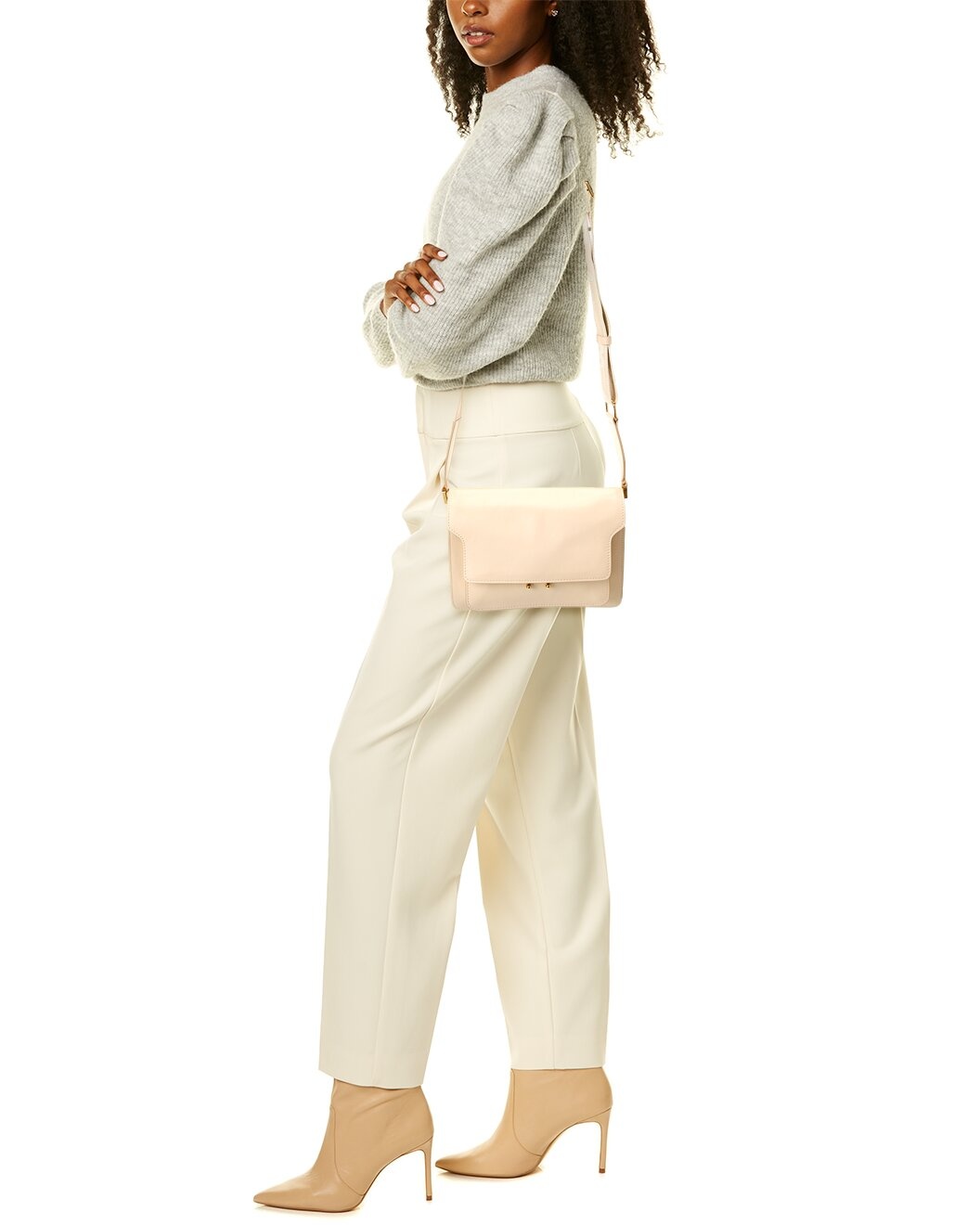 Marni Trunk Medium Leather Shoulder Bag - 4
