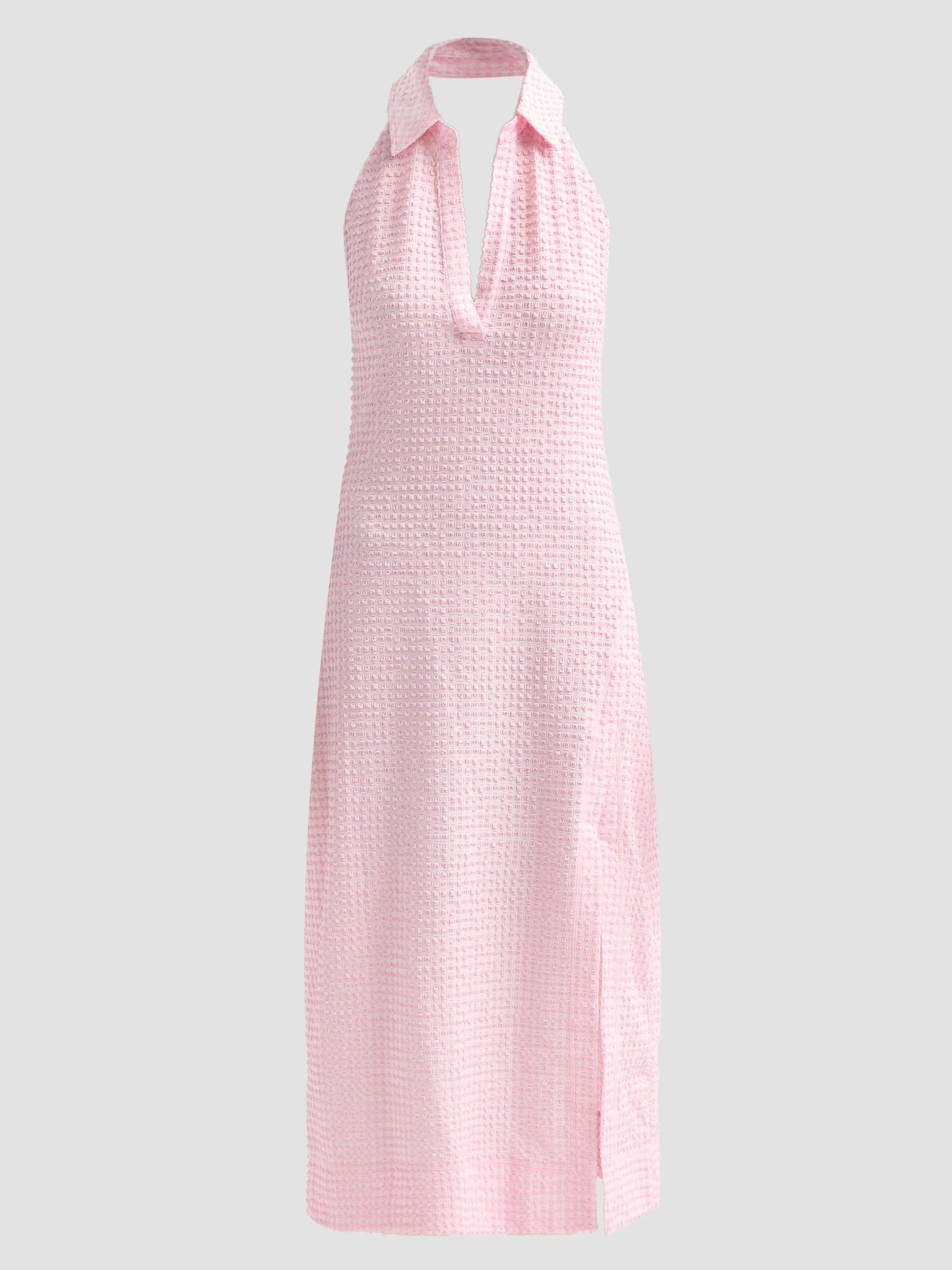 Women's Clairmont Seersucker Halter Midi Dress - Daisy Ivory - 1