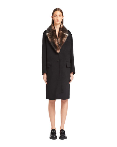 Prada Single-breasted cashgora coat outlook