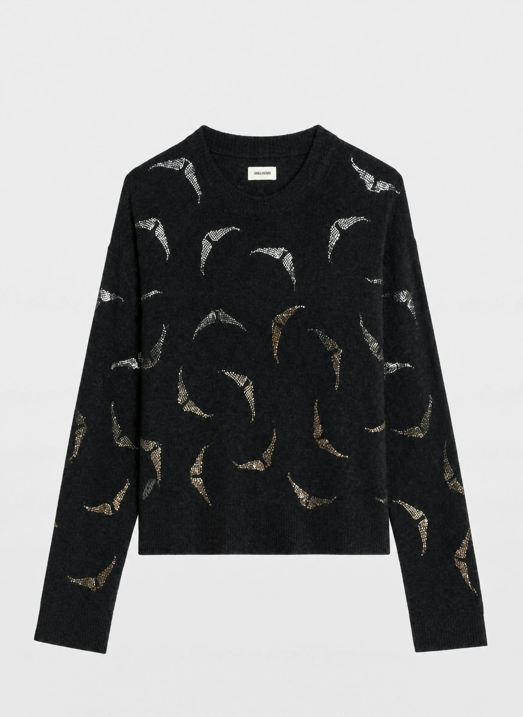 Markuz Diamanté Wings Sweater - 1