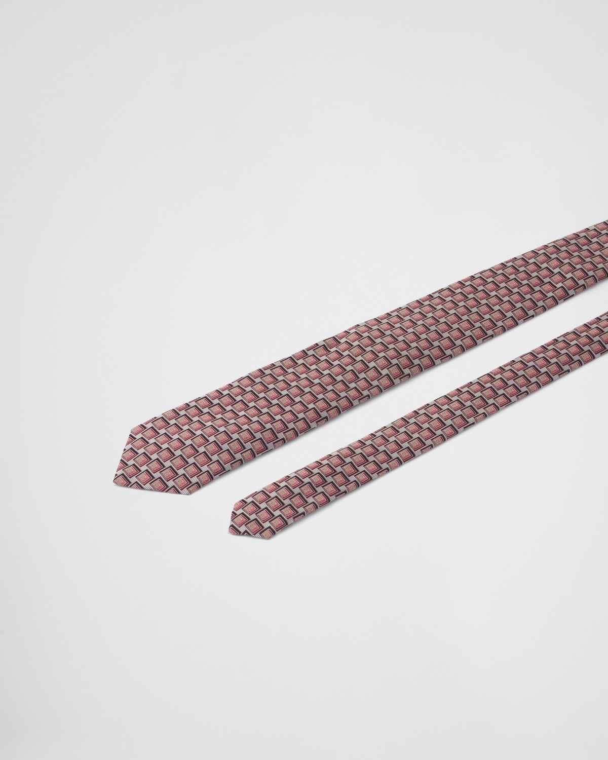 Printed silk tie - 3