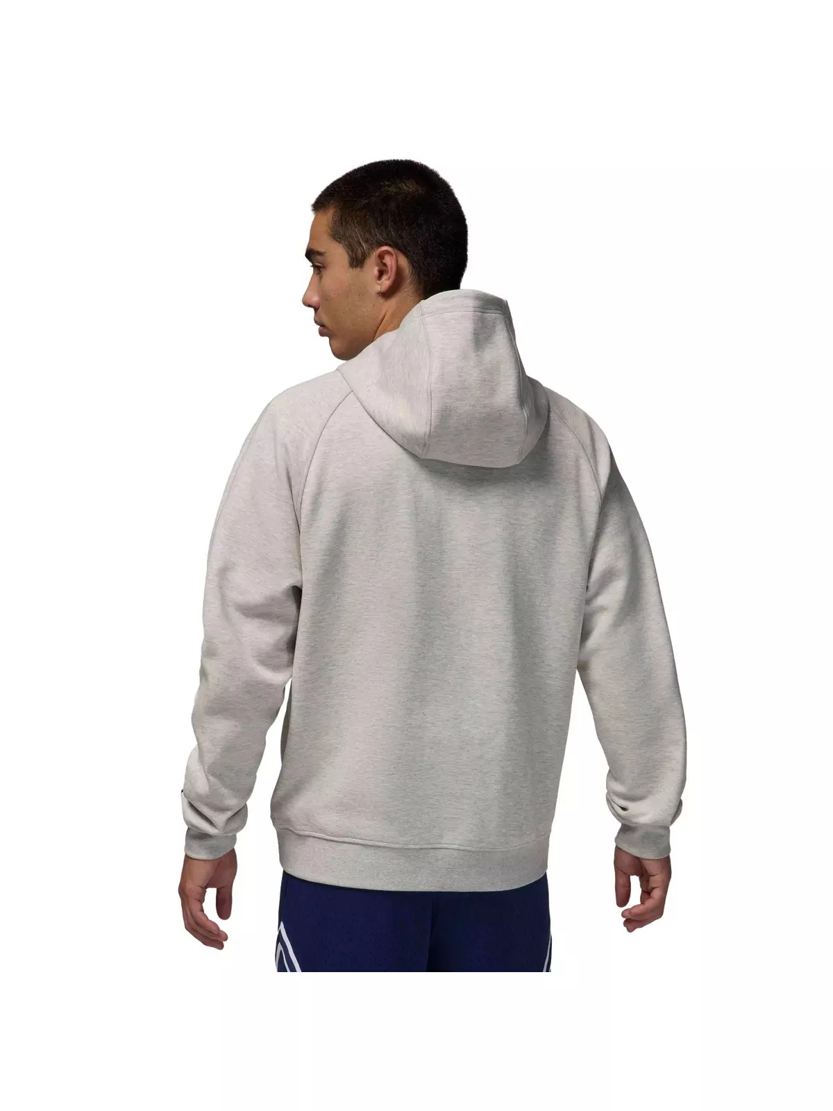 Men's Sport Hoop Fleece Dri-FIT Pullover Hoodie -Grey Heather - 2