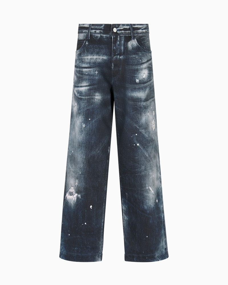 NEW YORK CAPSULE COLLECTION JEANS IN PRINTED ORGANIC DRILL 1
