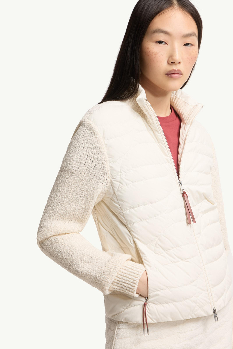 Cotton Blend Padded Zip-Up Cardigan 6