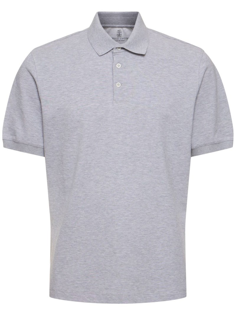 Cotton piquet polo - 1