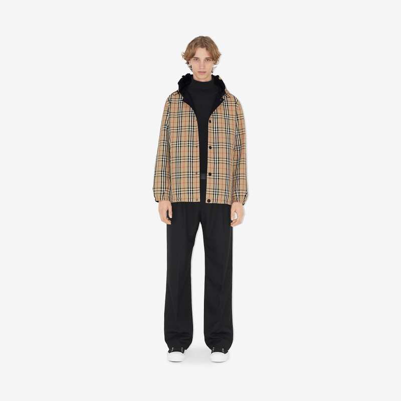 Burberry Reversible Check Nylon Hooded Jacket outlook