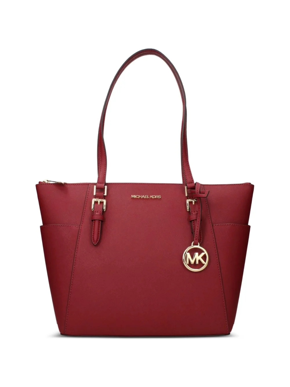 large Charlotte saffiano-leather shoulder bag - 1
