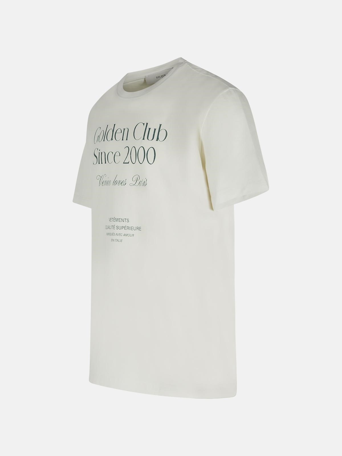 WHITE COTTON T-SHIRT - 2