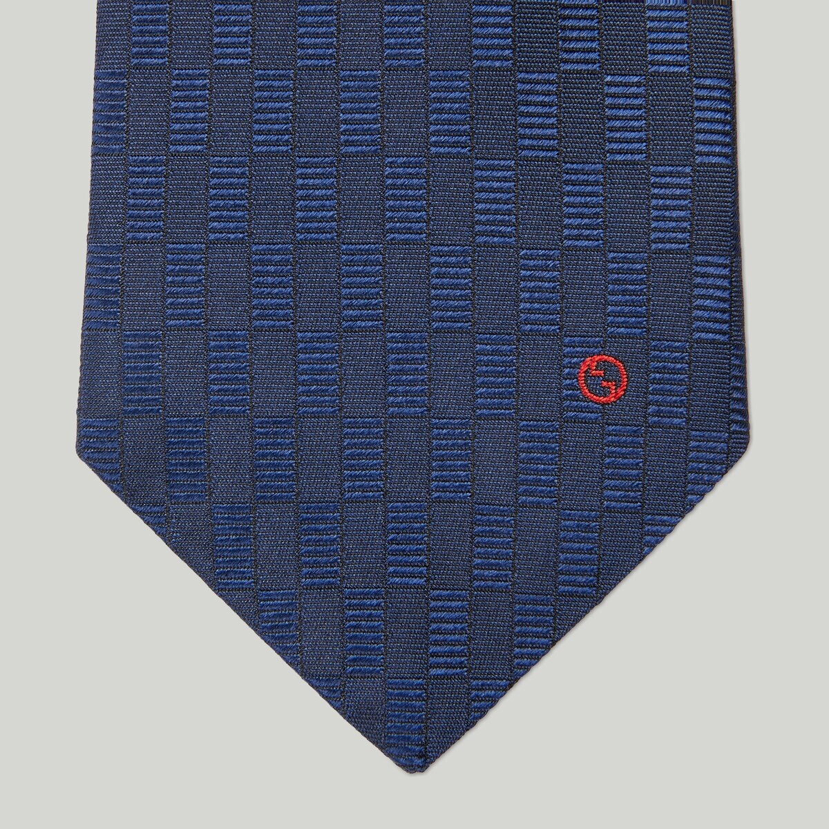 Geometric silk jacquard tie - 3
