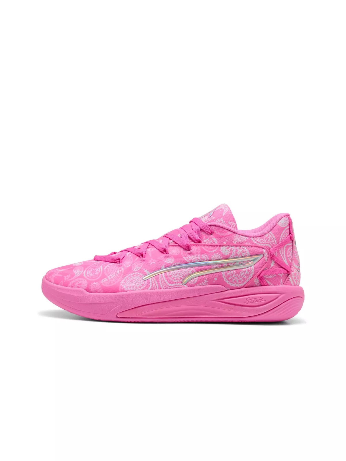 PUMA Stewie 4 St4rz "Pink Pixel/PUMA White" Women's Basketball Shoe - 2