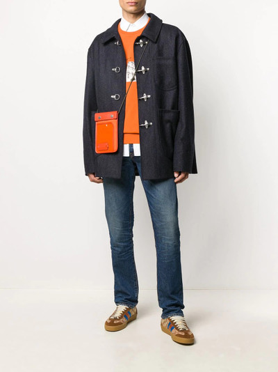 Lanvin clasp-fastened boxy jacket outlook