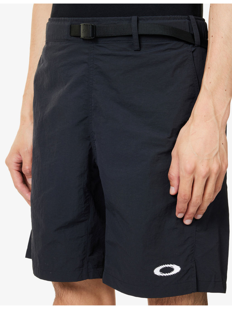 Belted Regular-Fit Woven Shorts 5
