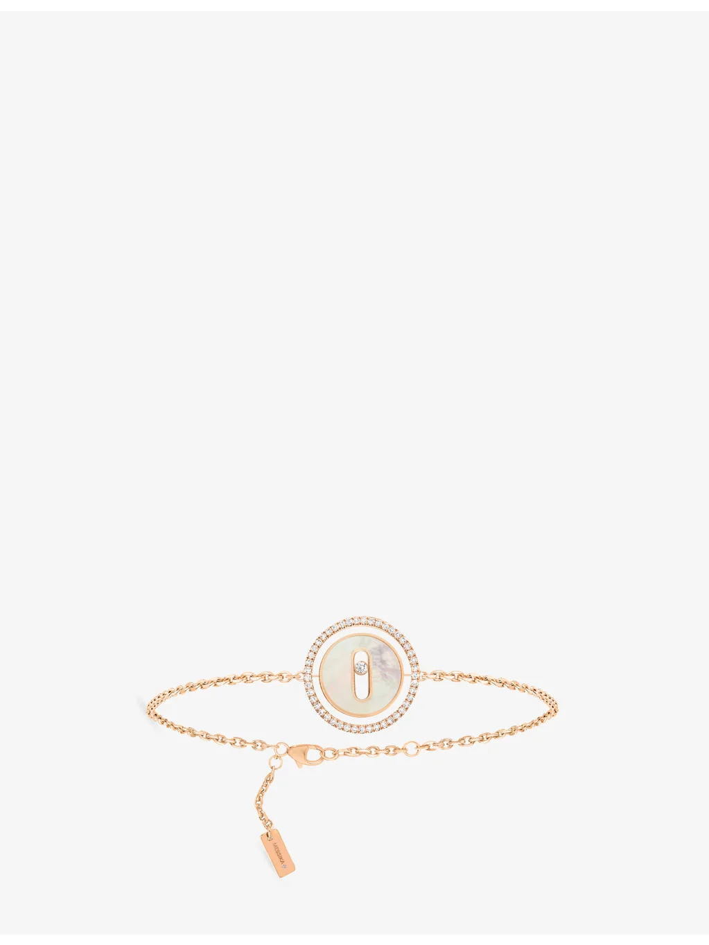 Lucky Move 18ct Yellow-Gold, Mother-of-Pearl And 0.18ct Diamond Bracelet - 1