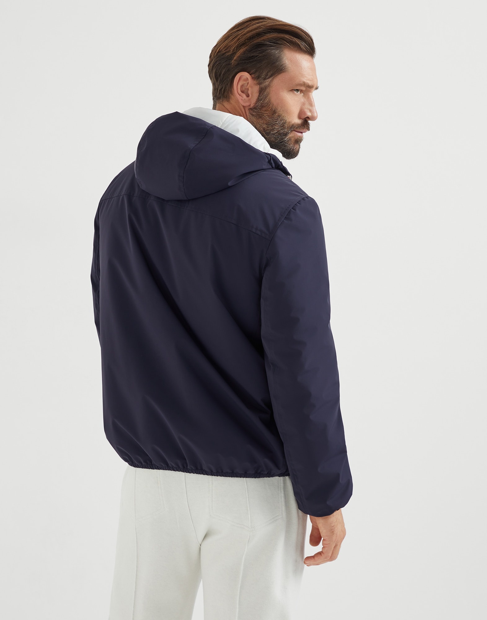 Bonded nylon hooded outerwear jacket with Thermore® padding and logo - 2