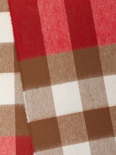 Burberry check cashmere scarf outlook