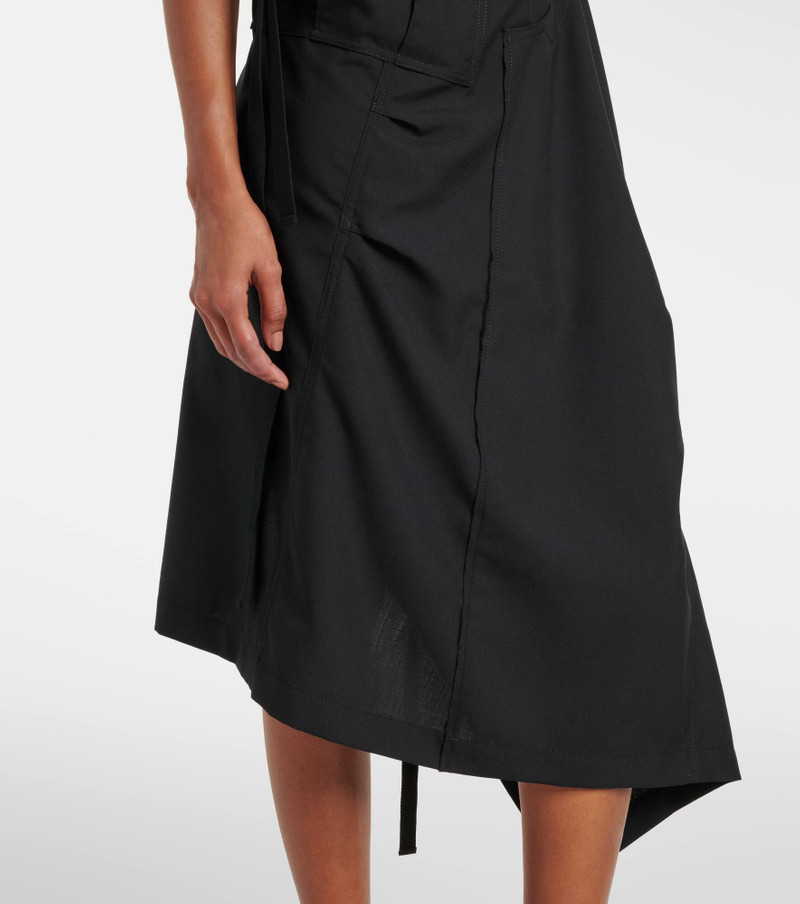 Halterneck wool midi dress 5