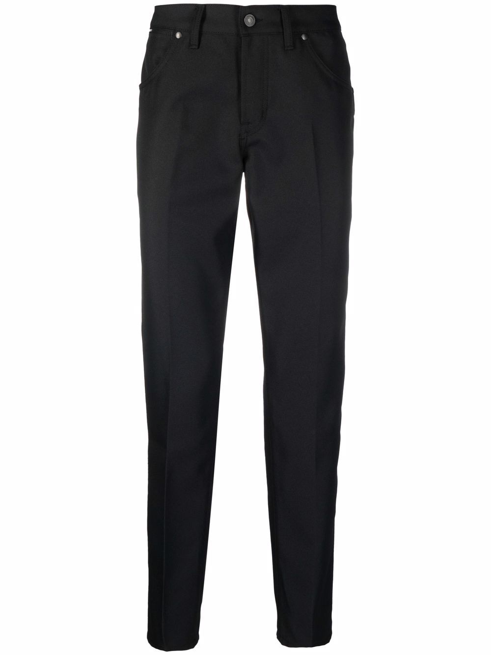 low-rise slim-fit trousers - 1