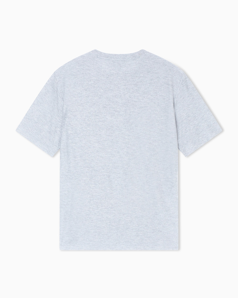 VISCOSE AND CASHMERE JERSEY CREW-NECK T-SHIRT 3