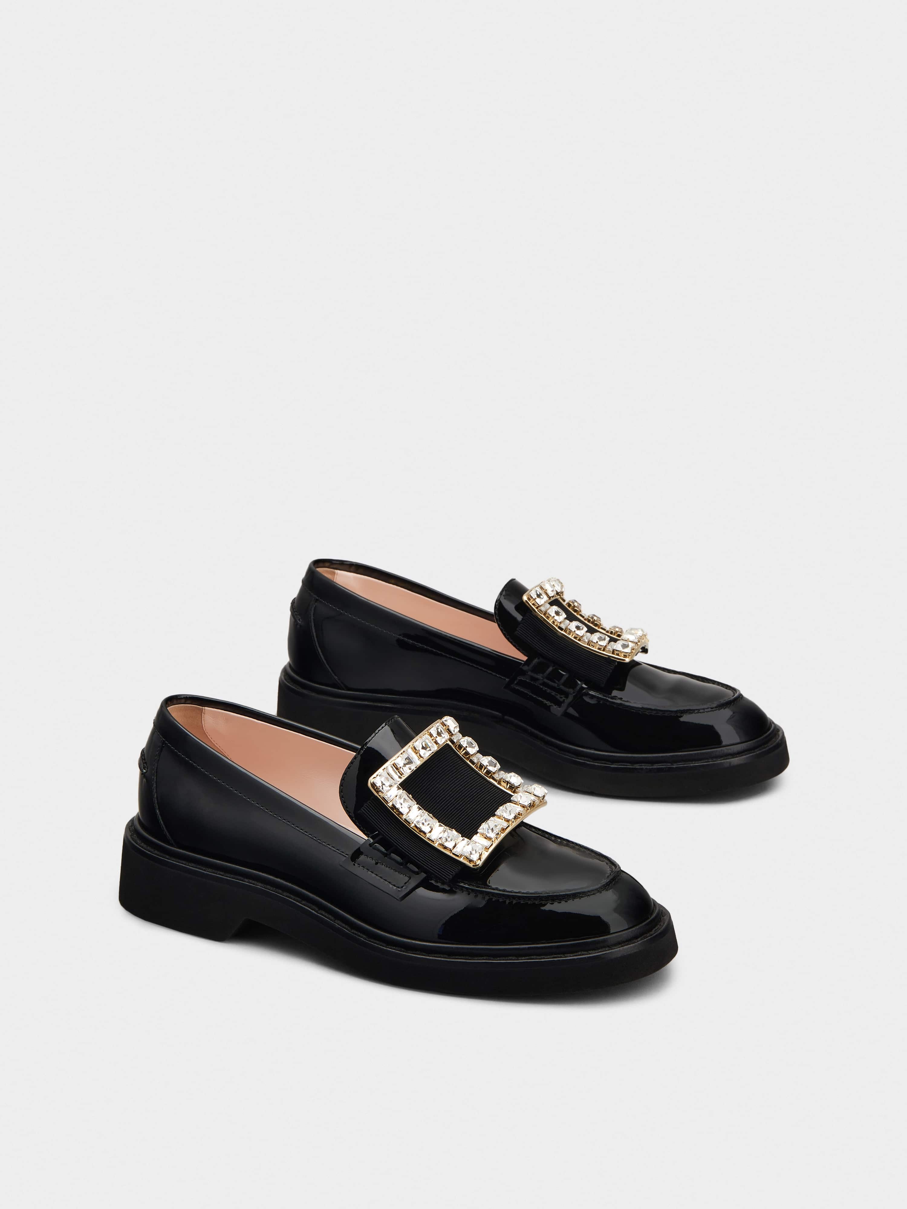 Viv' Rangers Strass Buckle Loafers in Patent Leather - 2