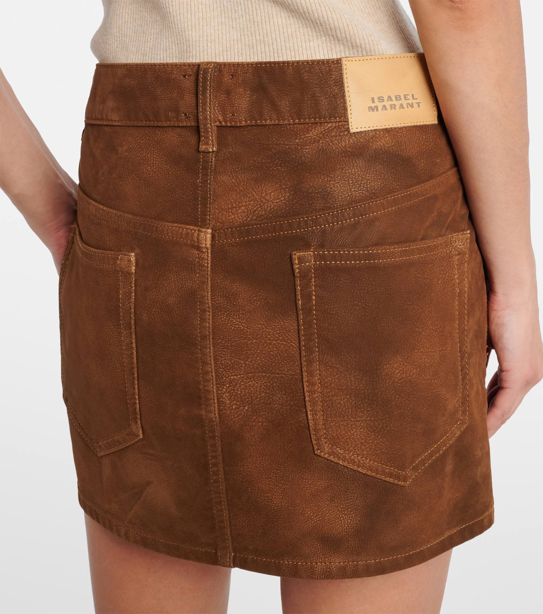 Kimmy faux leather miniskirt - 5