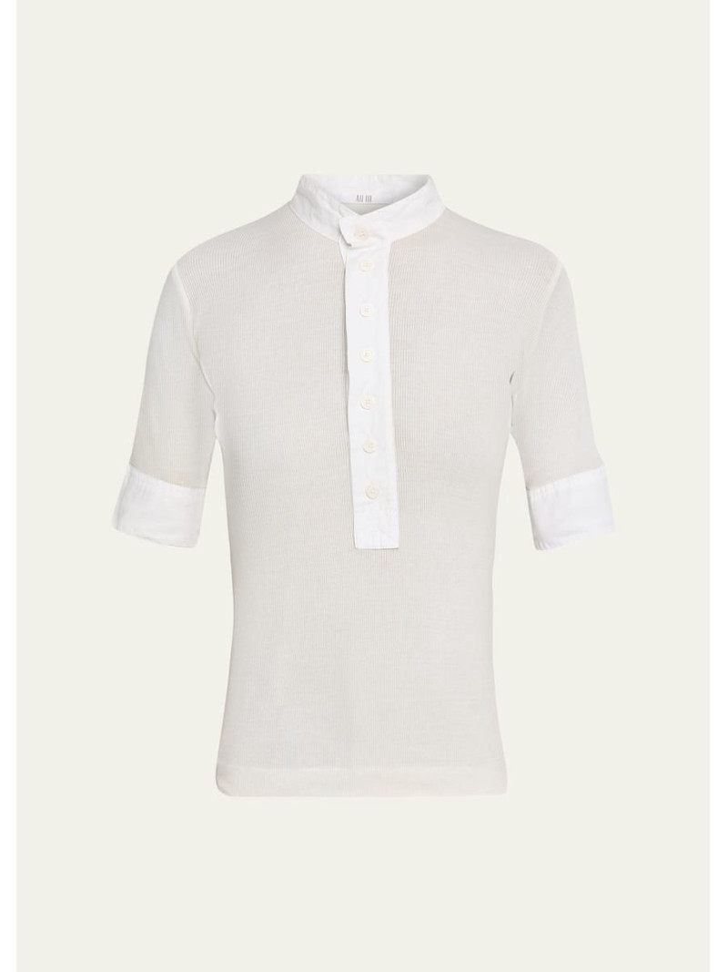 Maria Rib Henley Shirt 1