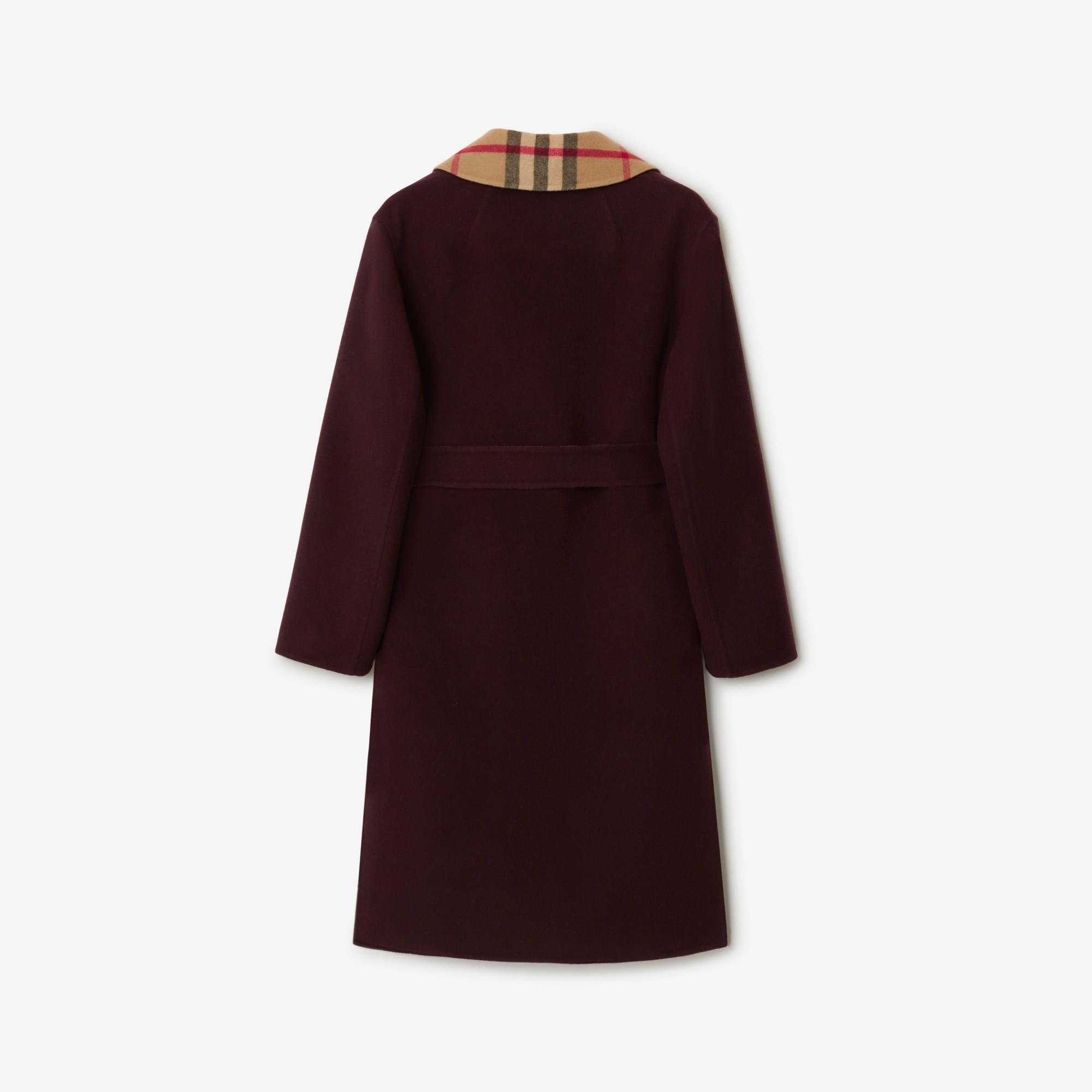 Check Wool Reversible Coat - 5