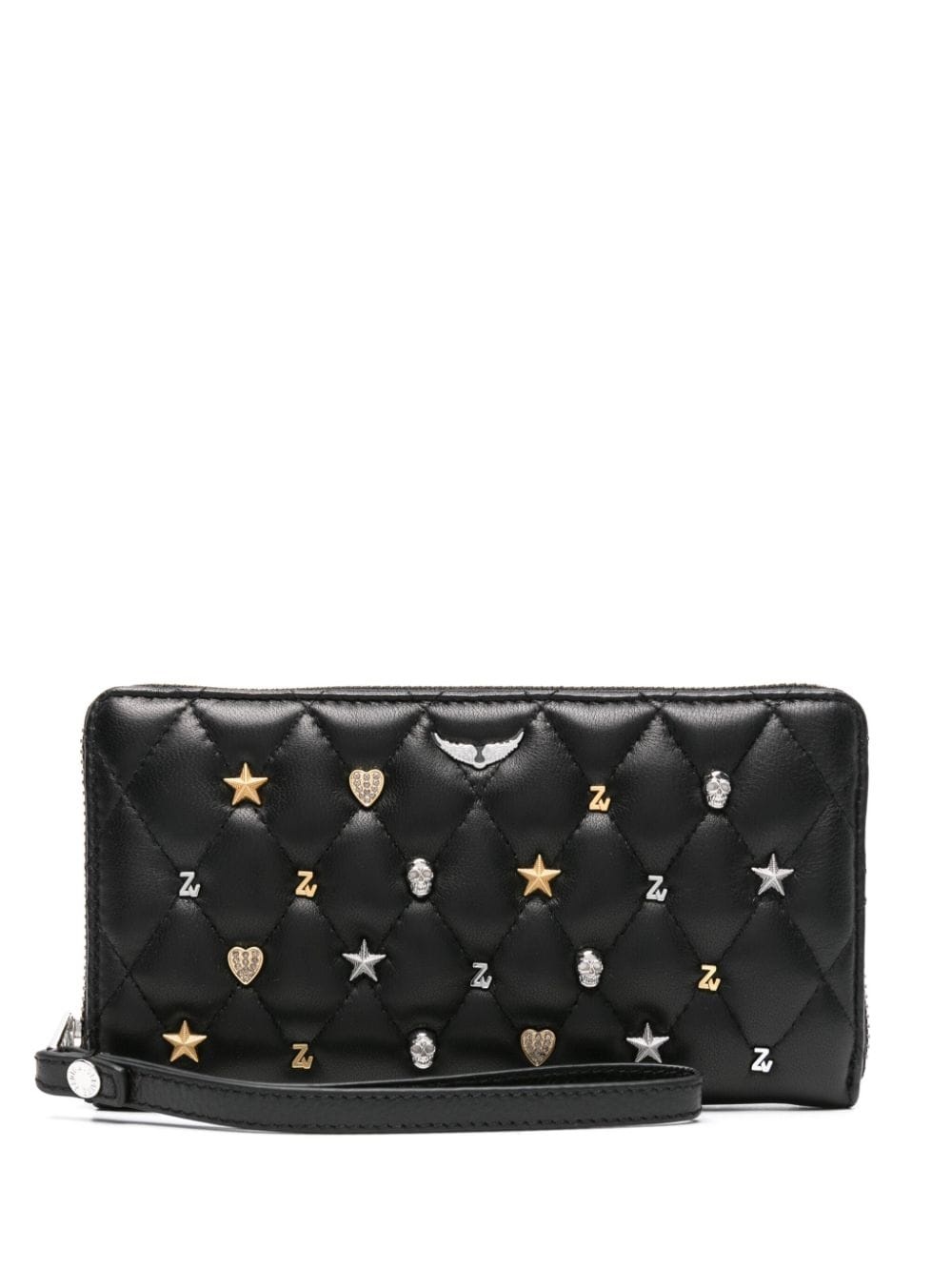 Compagnon studded leather wallet - 1