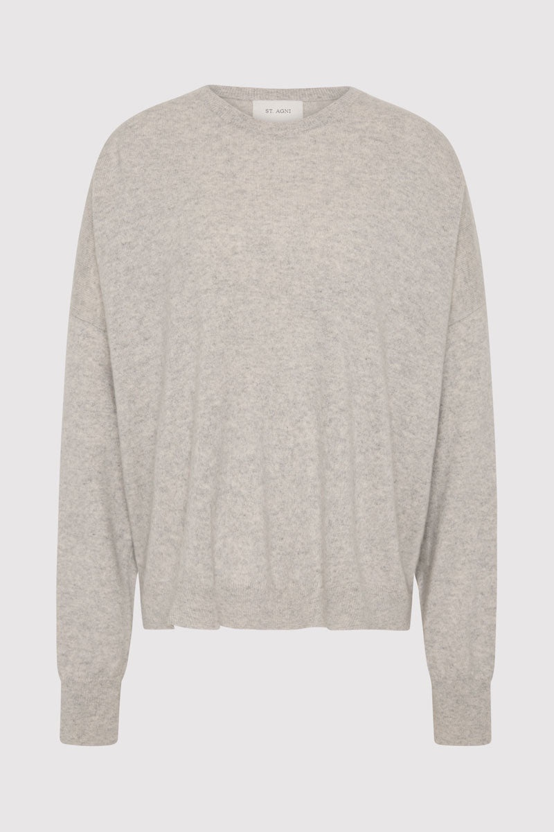 Cashmere Sweater - Grey Marle - 1