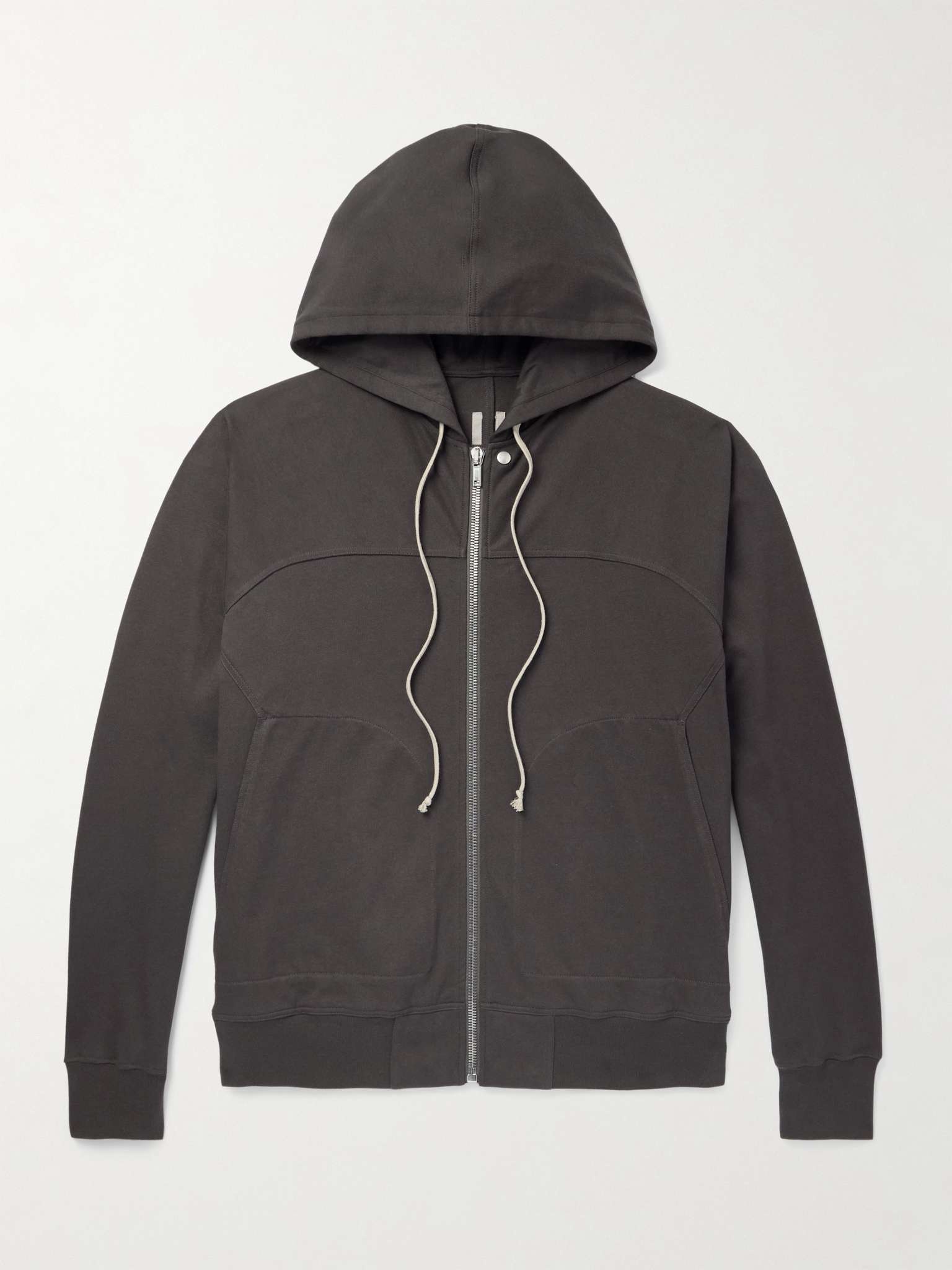RICK OWENS☆関税込☆パネル コットン ジップアップパーカー Rick Owens☆関税込☆ジップアップコットンジャージーパーカー
