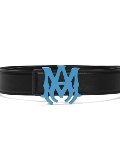 AMIRI logo-buckle leather belt outlook