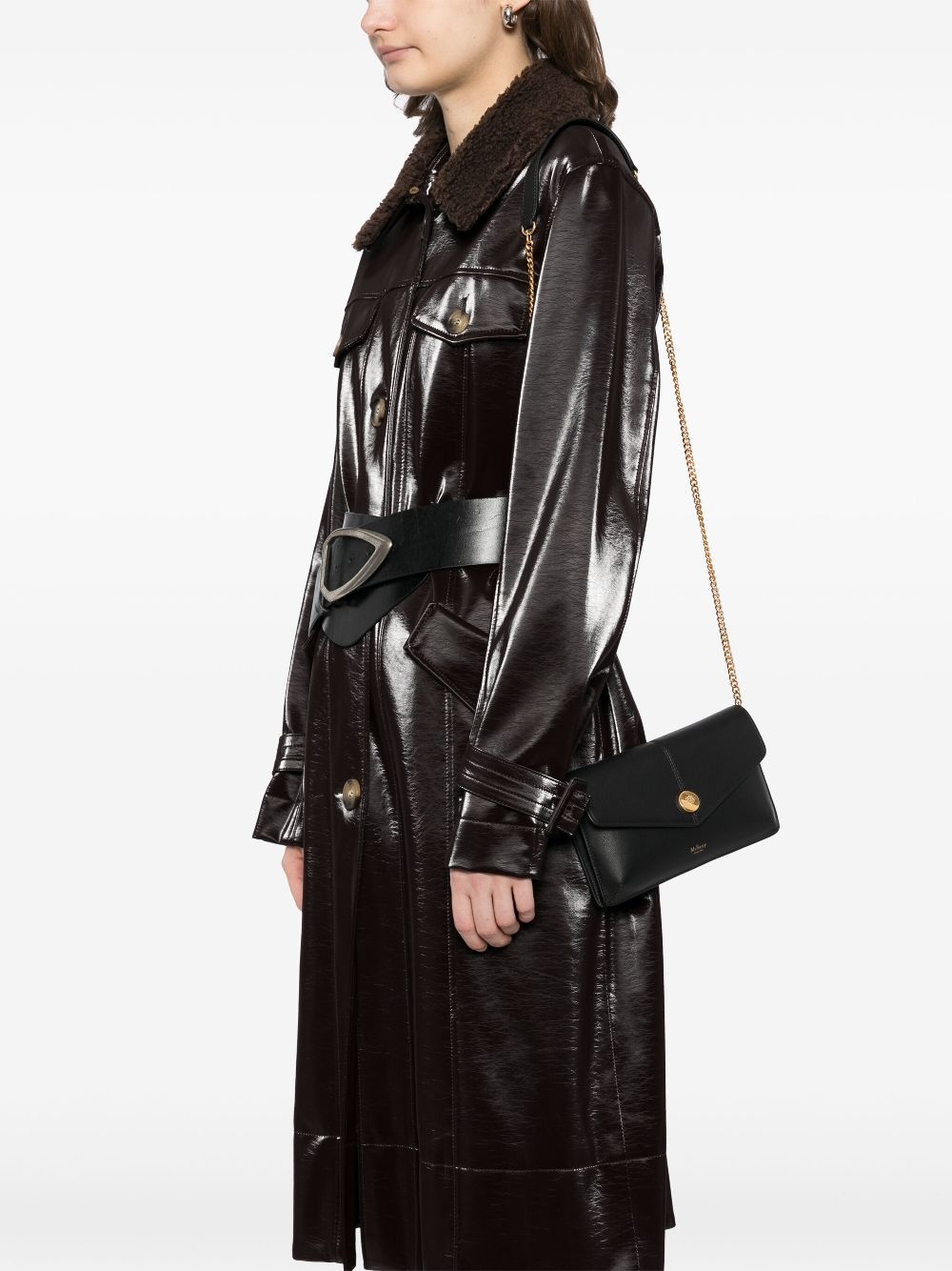 press-stud fastening chain strap bag - 2