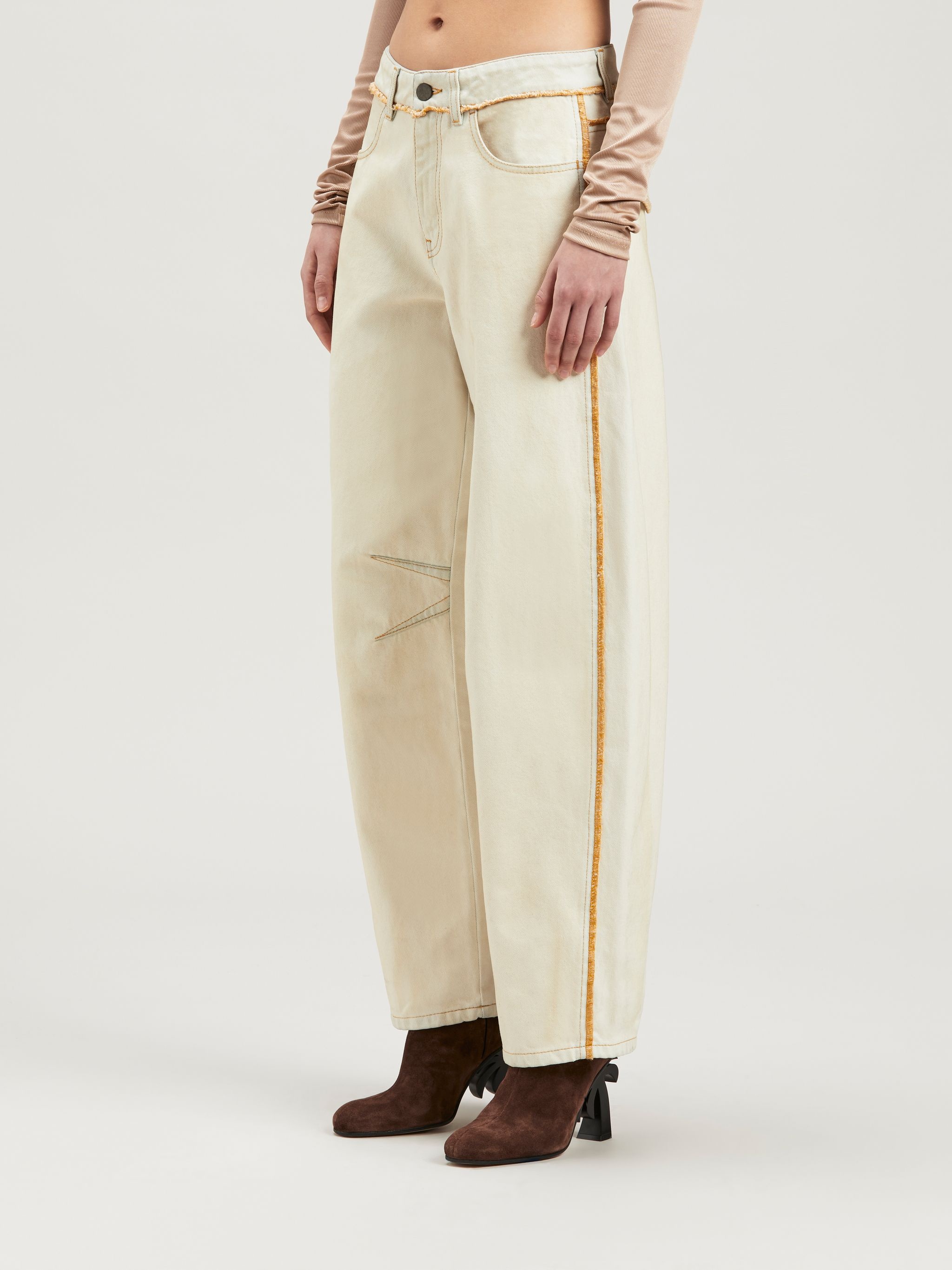 Bleached Denim Carrot 5 Pockets - 4