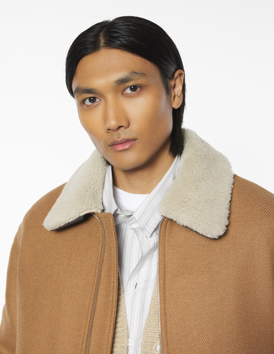 SHEARLING COLLAR JACKET - 4