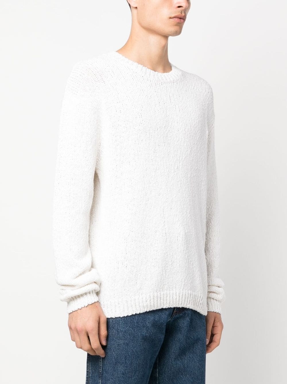 crew-neck knitted jumper - 3