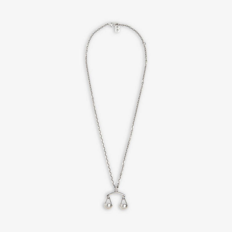 Women's Zodiac Sign Libra Necklace in Silver 3