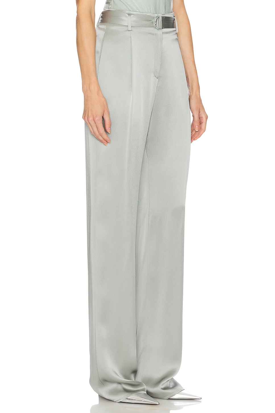 Satin Belted Pant - 2