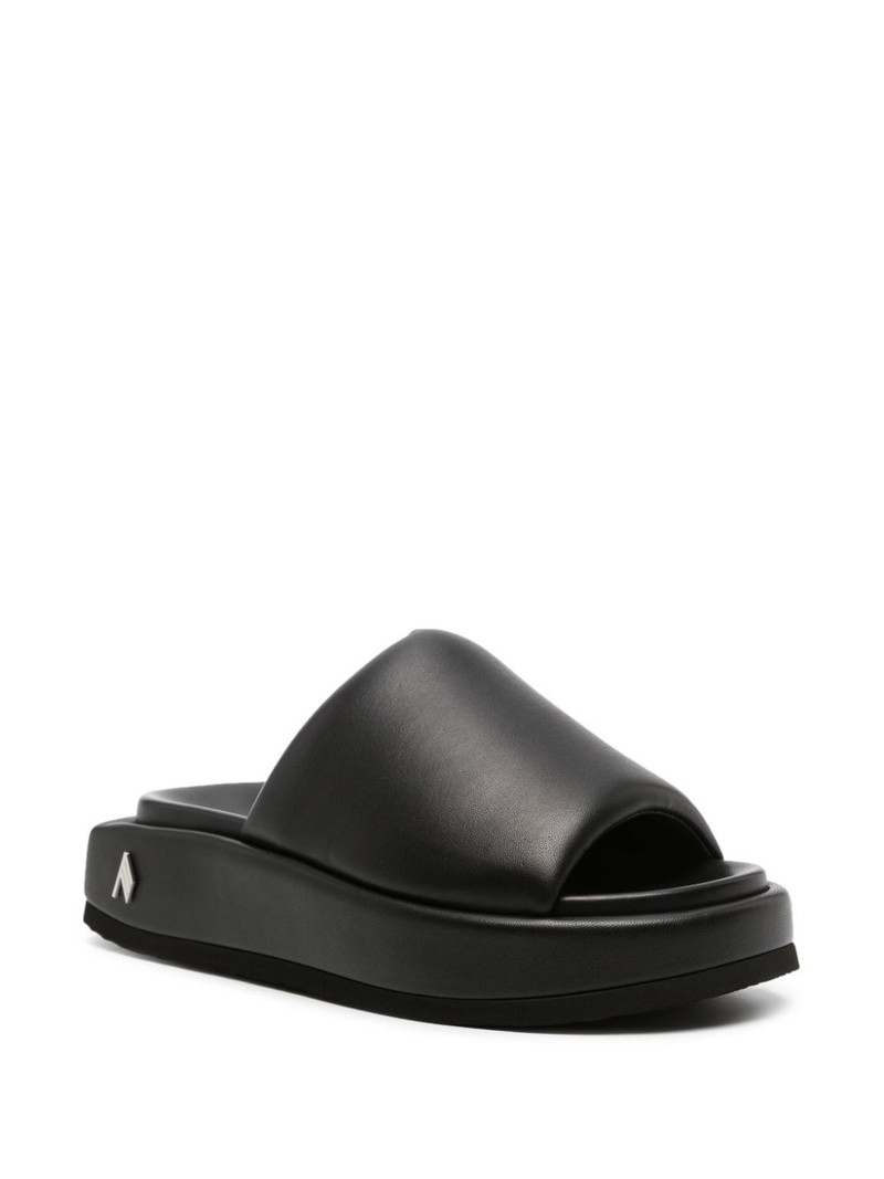 THE ATTICO Mia platform leather slides outlook