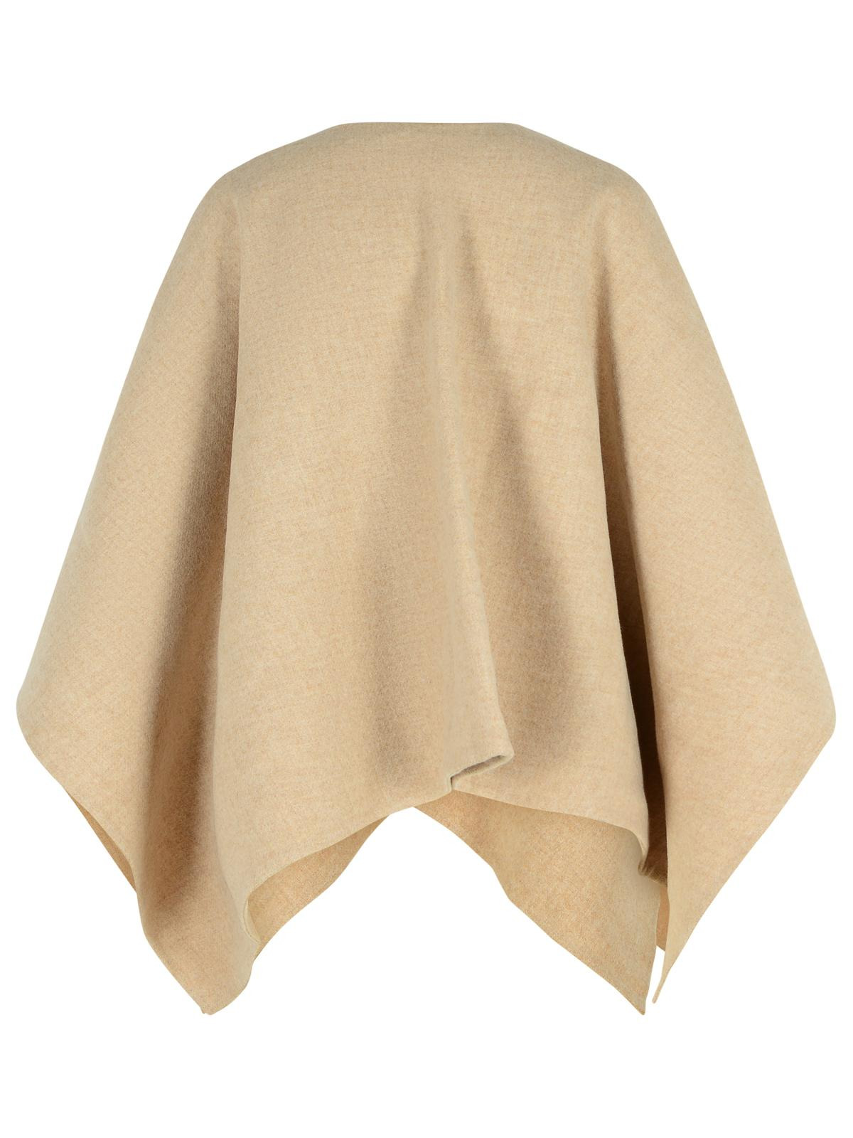 Max Mara 'Serra' Alpaca Sand Blend Shawl Women - 3