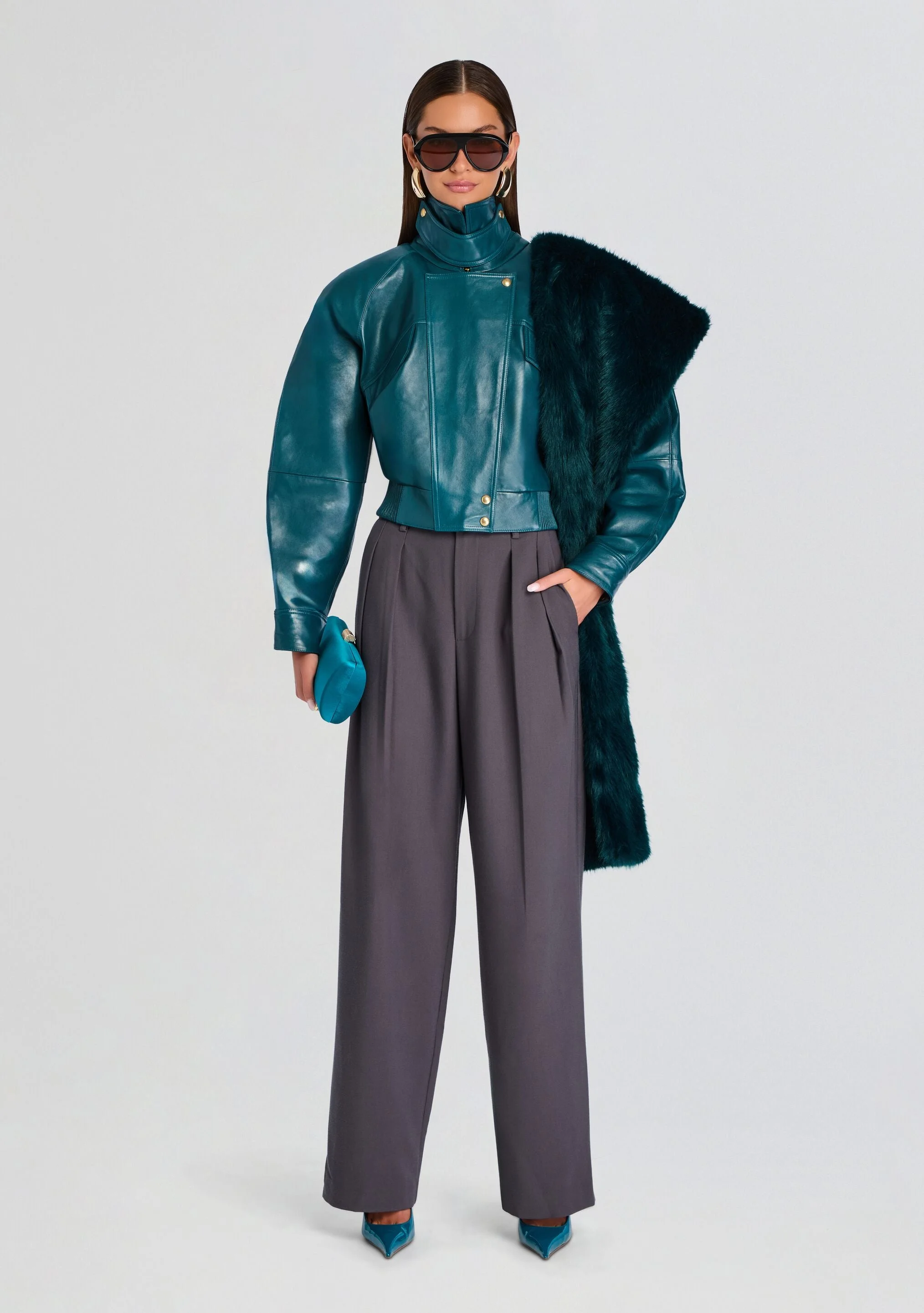 DUCHESS FAUX FUR STOLE - 1