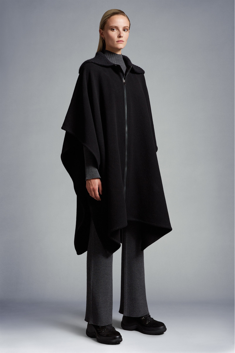 Moncler Wool Felt Cape outlook