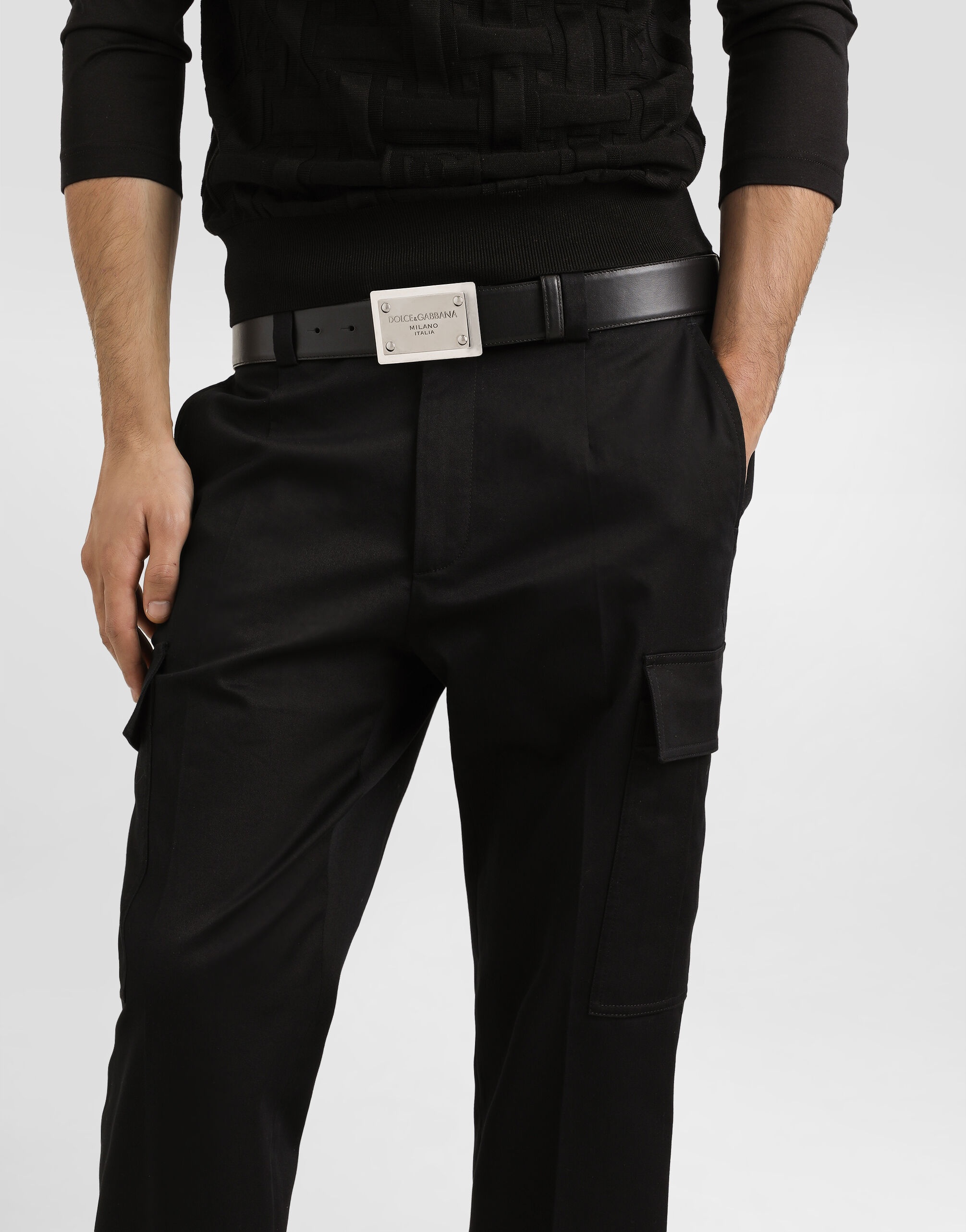 Cotton cargo pants - 4