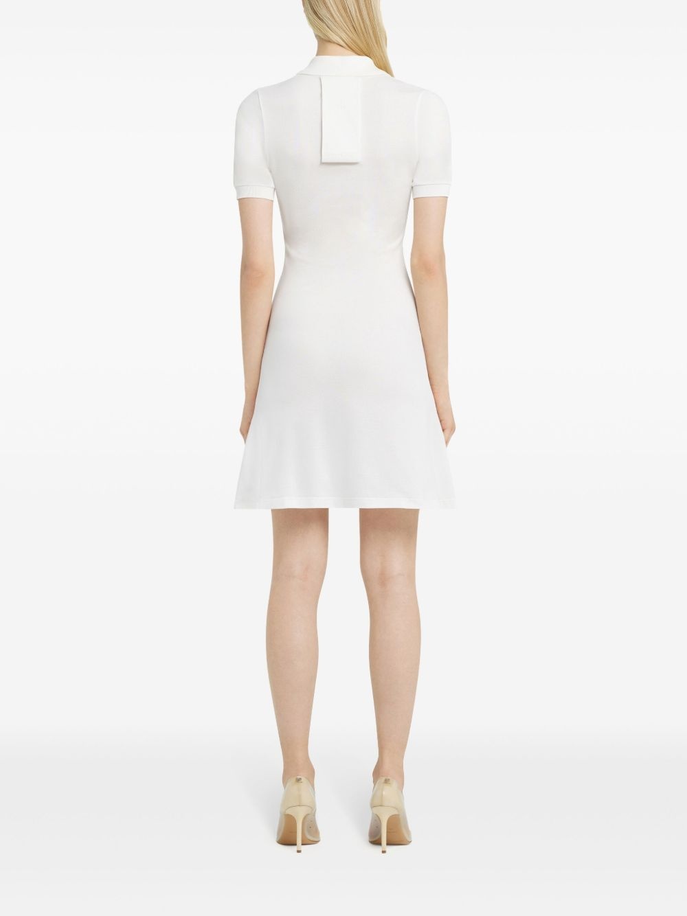 piqué-cotton polo dress - 4